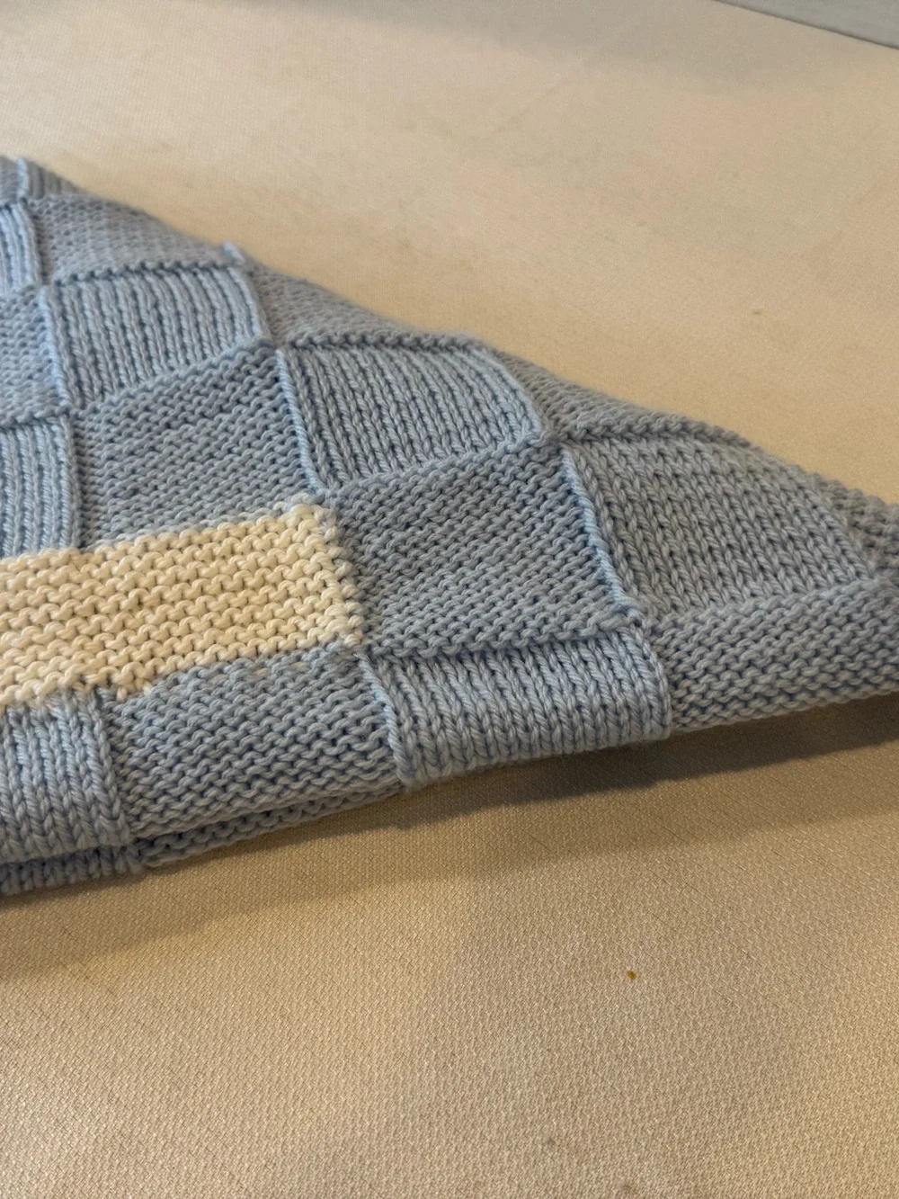 Homemade hand knit